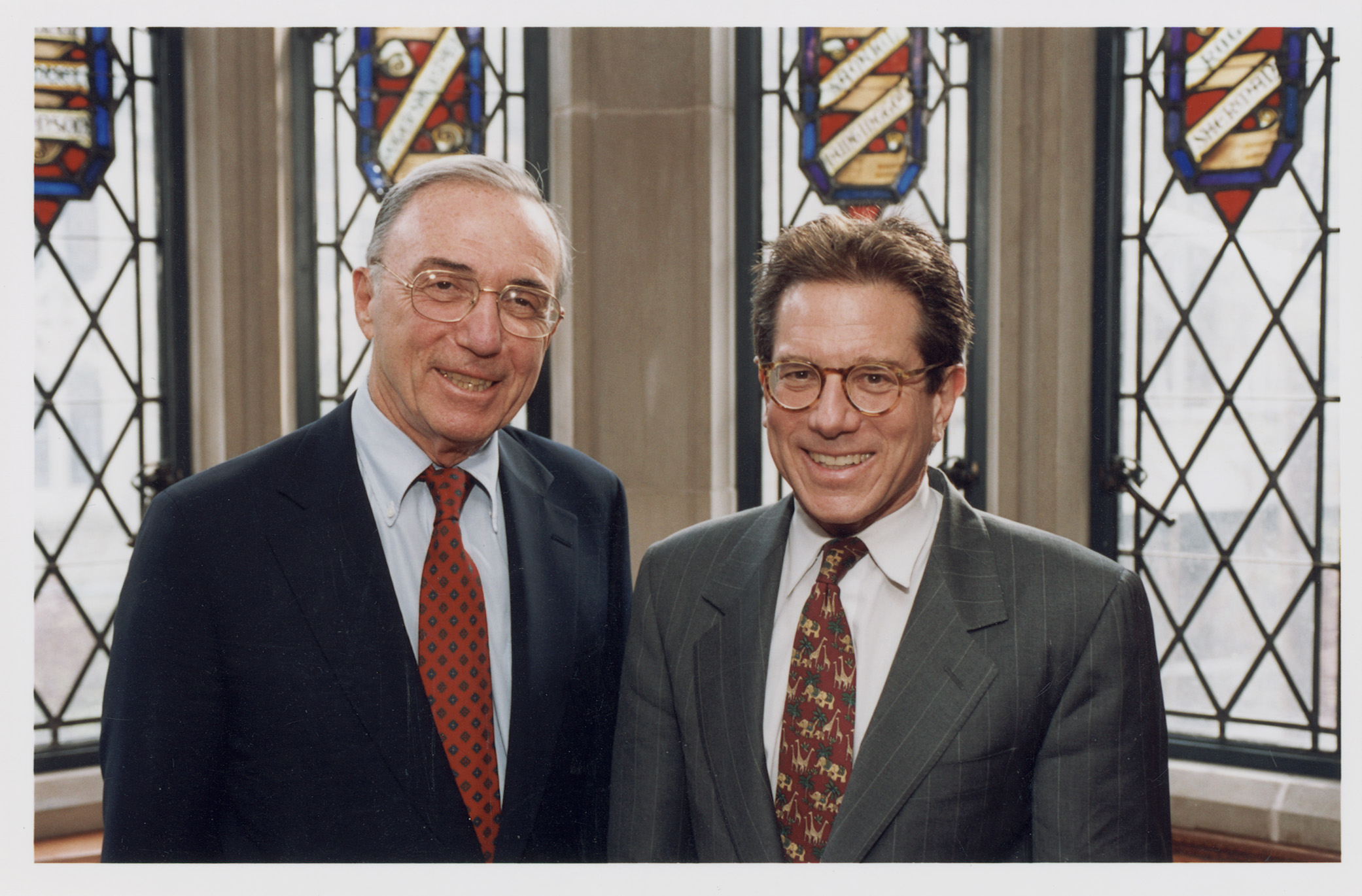 Robert Todd Lang &#039;47 and YLS Dean Anthony Kronman &#039;75