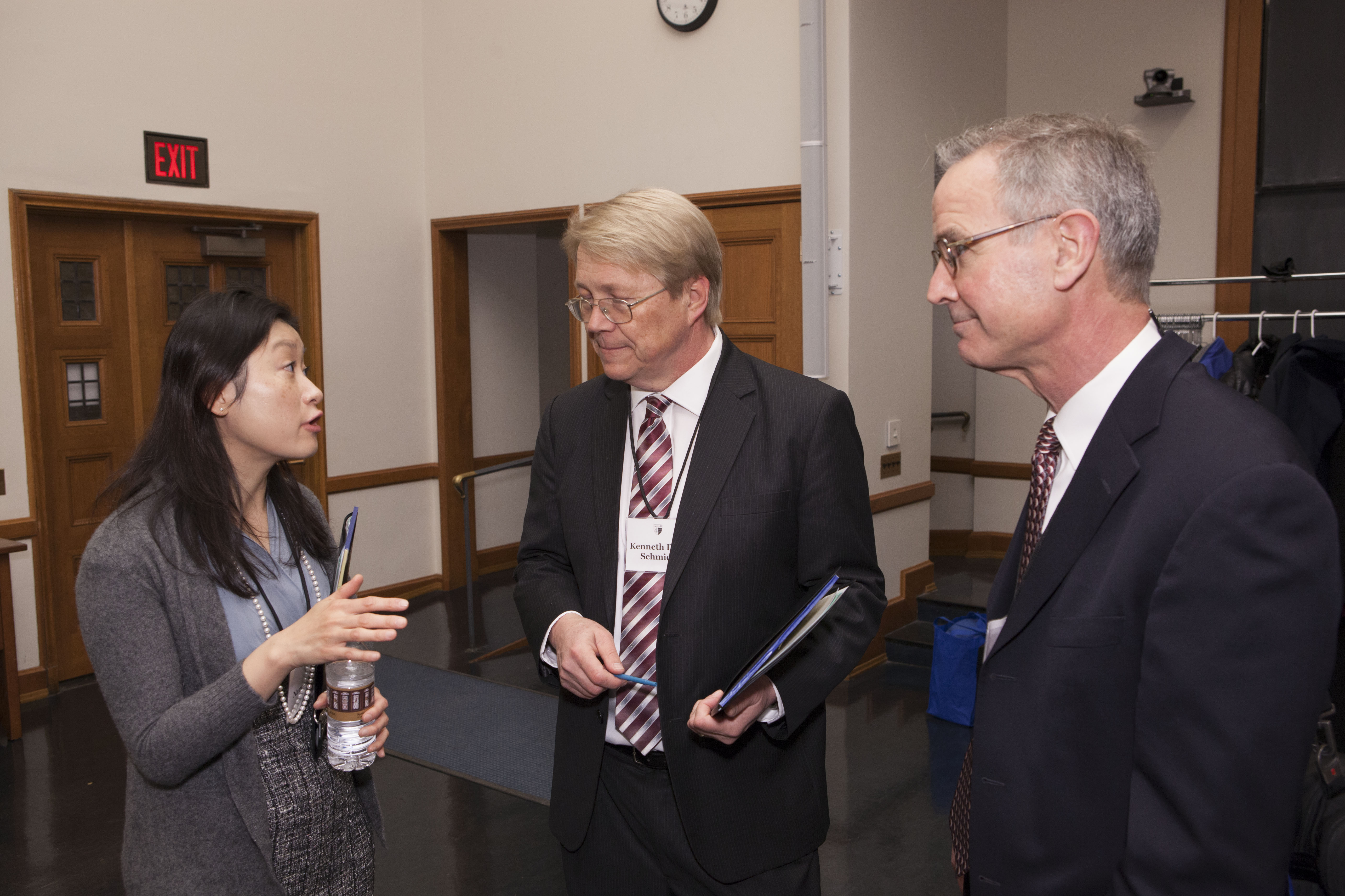 Nancy Liao &#039;05, Indiana Law Prof. Kenneth Dau-Schmidt, and Vanderbilt Law Prof. Randall Thomas