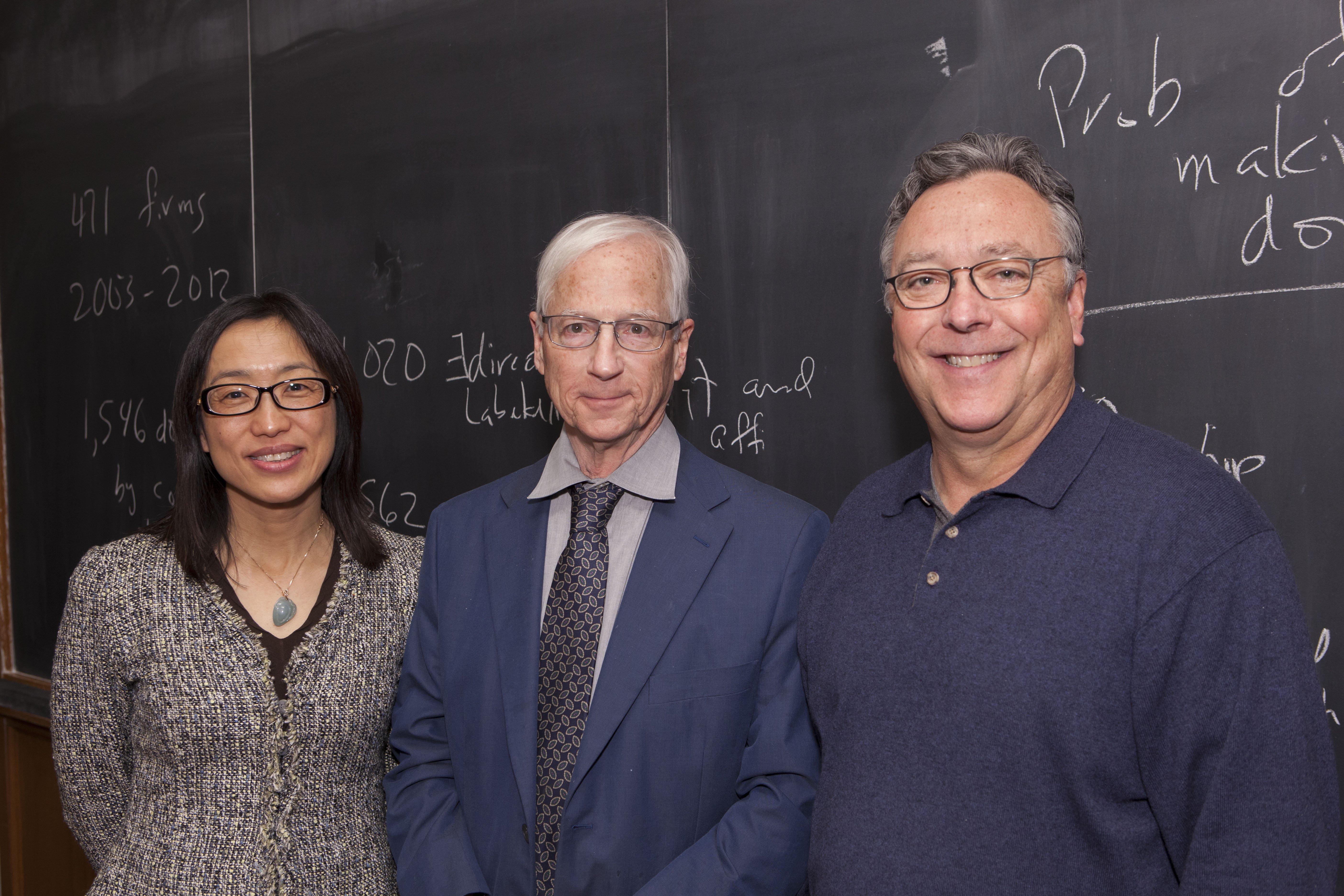 Indiana Kelley School of Business Prof. Jun Yang, YLS Prof. Alan Schwartz &#039;64, and Yale SOM Prof. Rick Antle