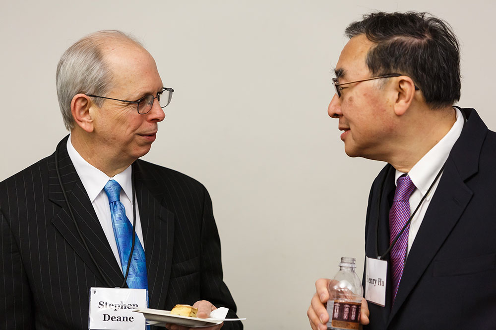 Stephen Deane and Texas Law Prof. Henry T.C. Hu &#039;79