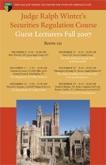 Fall 2007 schedule