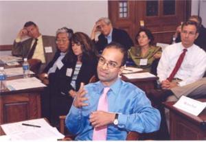 Harvard Law Prof. Guhan Subramanian (foreground)