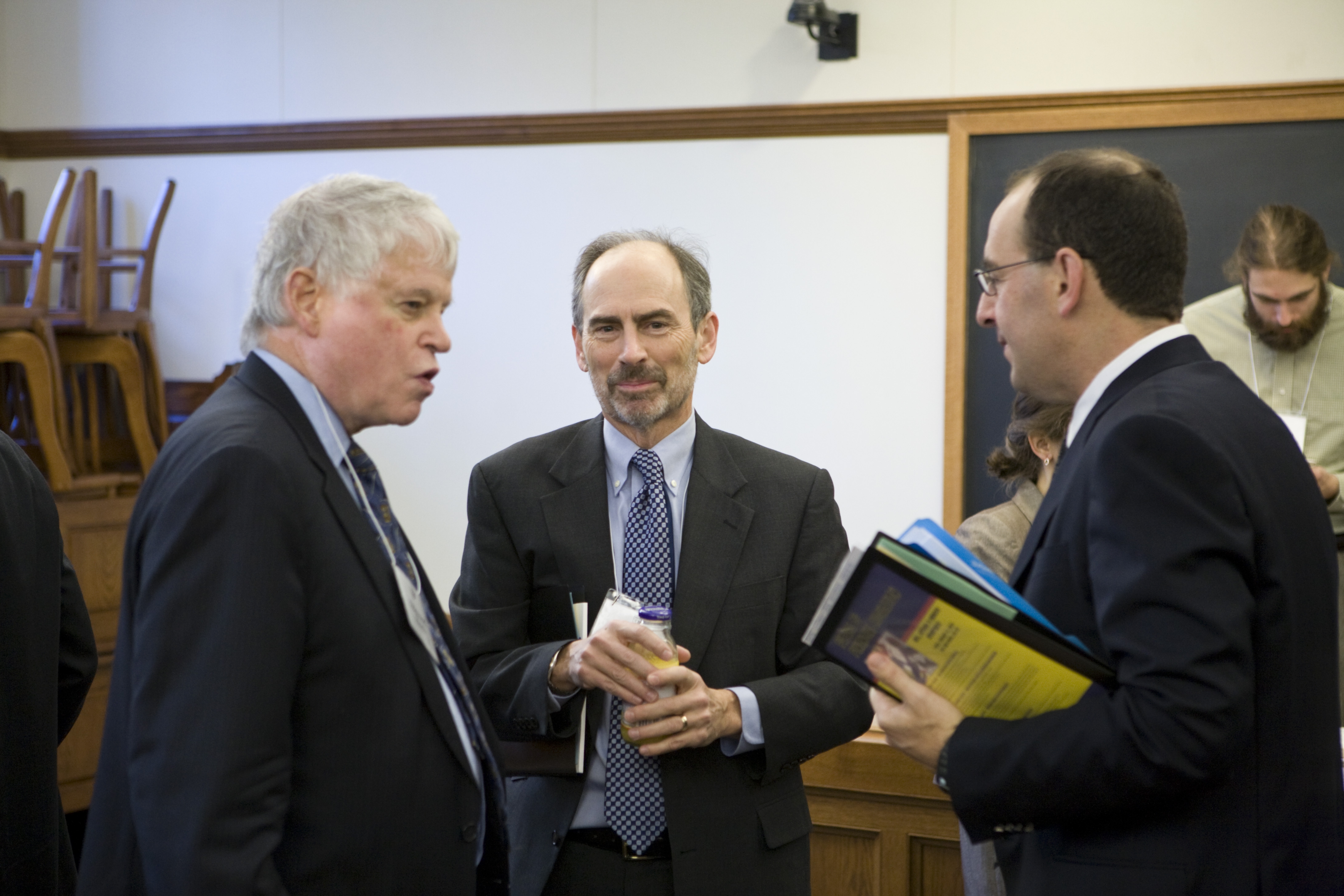 UVA Law Prof. Ed Kitch, Vanderbilt Law Prof. Bob Thompson, and San Diego Law Prof. Frank Partnoy &#039;92