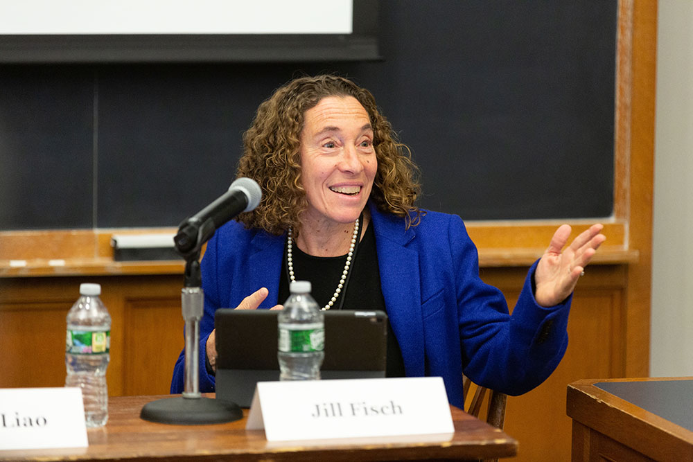 Penn Carey Law Prof. Jill E. Fisch &#039;85 speaking